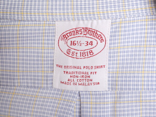 ブルックスブラザーズ チェック 長袖 ボタンダウン シャツ メンズ L 程 BROOKS BROTHERS 長袖シャツ ワイシャツ ポケット付き マルチカラー
