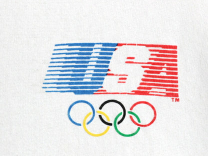 80s USA製 ロス五輪 リーバイス プリント スウェット メンズ レディース M 小さめ / ヴィンテージ トレーナー 裏起毛 ワンポイント 当時物