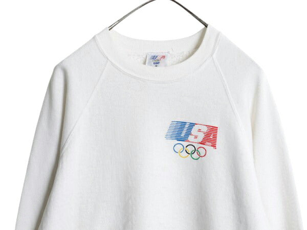 80s USA製 ロス五輪 リーバイス プリント スウェット メンズ レディース M 小さめ / ヴィンテージ トレーナー 裏起毛 ワンポイント 当時物