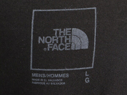 ノースフェイス 両面 プリント 長袖 Tシャツ メンズ L / The North Face アウトドア ロンT ボックスロゴ バックプリント クルーネック 黒
