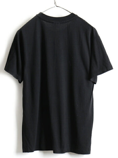 90s USA製 人気 黒 ■ D.A.R.E メッセージ プリント 半袖 Tシャツ ( メンズ L ) 古着 90年代 プリントTシャツ HANES 蛍光 シングルステッチ