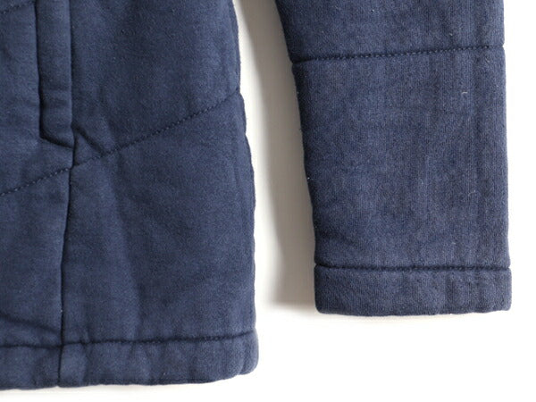 US企画 希少サイズ S ■ ノースフェイス 中綿 スウェット パーカー ジャケット ( レディース ) 古着 The North Face 日本未発売 紺 フード