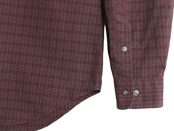 90s ラルフローレン チェック 長袖 ボタンダウン シャツ メンズ L / 90年代 オールド ポロ コットン ワンポイント 長袖シャツ マルチカラー