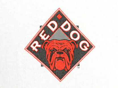 90s USA製 レッドドッグ キャラクター イラスト 両面 プリント Tシャツ メンズ L オールド アニマル シングルステッチ ビール 企業 当時物