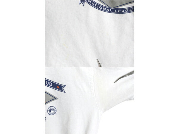 00s メッツ ロゴ プリント 長袖 Tシャツ メンズ M オールド MLB オフィシャル ナイキ センター スウッシュ ヘビーウェイト 大リーグ ロンT