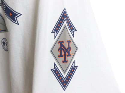 00s メッツ ロゴ プリント 長袖 Tシャツ メンズ M オールド MLB オフィシャル ナイキ センター スウッシュ ヘビーウェイト 大リーグ ロンT