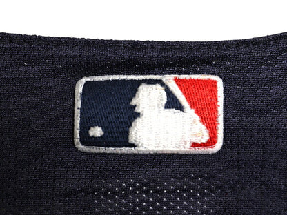 USA製 ブレーブス ベースボール シャツ メンズ M / 古着 MLB オフィシャル マジェスティック 大リーグ ユニフォーム ゲームシャツ メッシュ