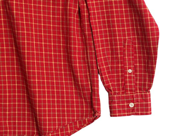 90s ジェイクルー チェック ボタンダウン シャツ メンズ L オールド J CREW 旧タグ ヘビーウェイト コットン マルチカラー BD ポケット付き
