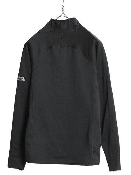 18年製 パタゴニア クロストレック ジャケット レディース S PATAGONIA 裏 フリース ストレッチ プルオーバー ハーフジップ ハイネック 黒