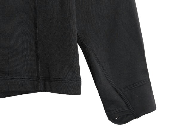 18年製 パタゴニア クロストレック ジャケット レディース S PATAGONIA 裏 フリース ストレッチ プルオーバー ハーフジップ ハイネック 黒