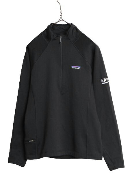 18年製 パタゴニア クロストレック ジャケット レディース S PATAGONIA 裏 フリース ストレッチ プルオーバー ハーフジップ ハイネック 黒