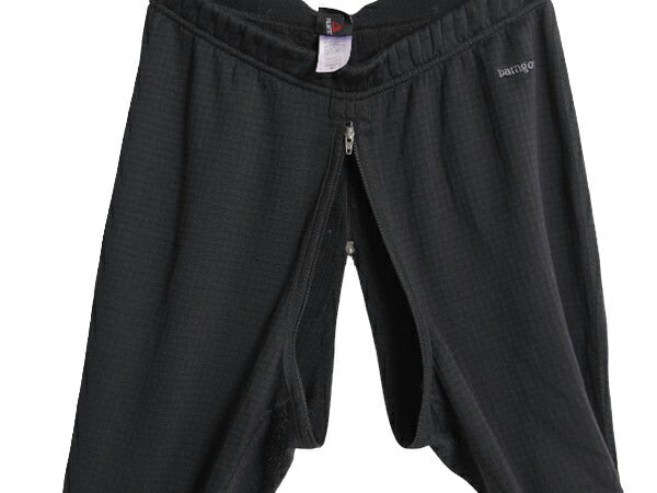 00s 05年製 USA製 パタゴニア 裏 フリース ストレッチ パンツ レディース M / 00年代 オールド patagonia アウトドア インナー レギンス 黒