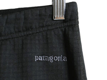 00s 05年製 USA製 パタゴニア 裏 フリース ストレッチ パンツ レディース M / 00年代 オールド patagonia アウトドア インナー レギンス 黒