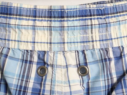 90s ポロ ラルフローレン チェック ショートパンツ メンズ XL 90年代 オールド スイム ショーツ 水陸両用 ナイロン コットン 短パン 海パン