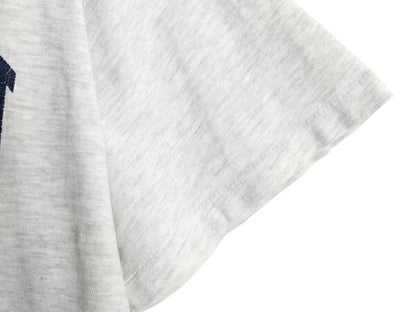 80s USA製 チャンピオン 3段 カレッジ フットボール プリント 半袖 Tシャツ メンズ XL / ヴィンテージ シングルステッチ ヘビーウェイト 灰