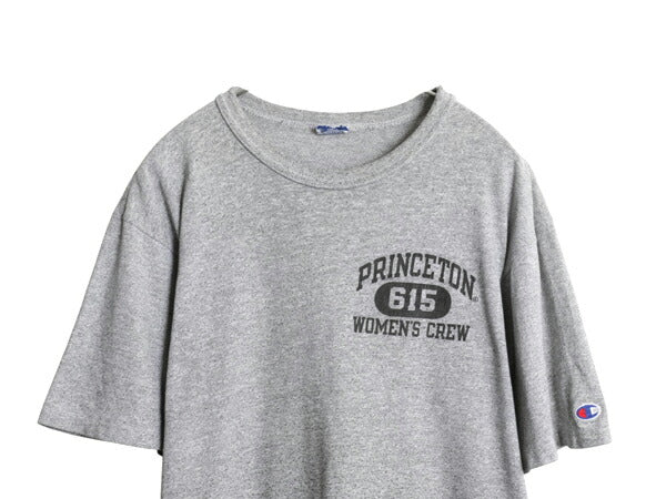 90s チャンピオン 3段 カレッジ プリント 半袖 Tシャツ メンズ M 程 オールド ワンポイント 88 12 シングルステッチ ヘビーウェイト 目付き