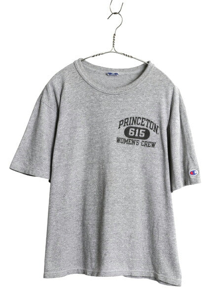 90s チャンピオン 3段 カレッジ プリント 半袖 Tシャツ メンズ M 程 オールド ワンポイント 88 12 シングルステッチ ヘビーウェイト 目付き