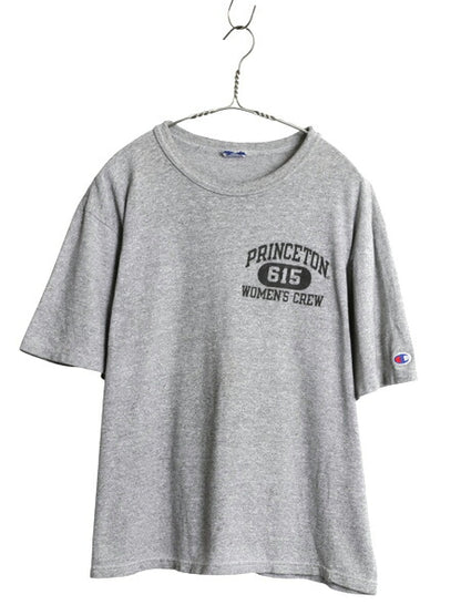 90s チャンピオン 3段 カレッジ プリント 半袖 Tシャツ メンズ M 程 オールド ワンポイント 88 12 シングルステッチ ヘビーウェイト 目付き