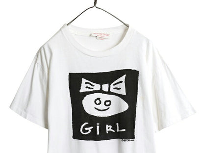 80s USA製 キャラクター 染込み プリント 半袖 Tシャツ メンズ レディース XL ヴィンテージ シングルステッチ ヘビーウェイト 大きいサイズ