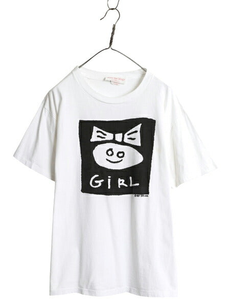 80s USA製 キャラクター 染込み プリント 半袖 Tシャツ メンズ レディース XL ヴィンテージ シングルステッチ ヘビーウェイト 大きいサイズ