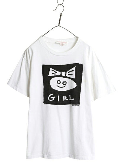 80s USA製 キャラクター 染込み プリント 半袖 Tシャツ メンズ レディース XL ヴィンテージ シングルステッチ ヘビーウェイト 大きいサイズ