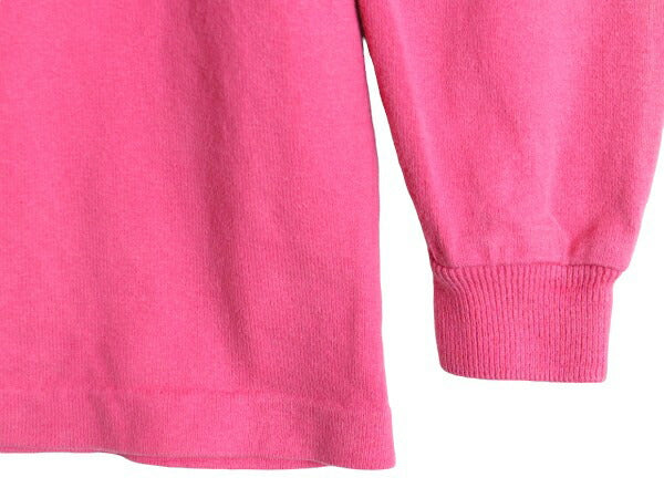 80s USA製 エルエルビーン タートルネック ボーダー 長袖 Tシャツ レディース L / ヴィンテージ LLBEAN ラガーシャツ 素材 ヘビーウェイト