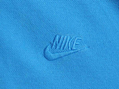 90s NIKE CHALLENGE COURT 鹿の子 半袖 ポロシャツ メンズ L / 古着 90年代 オールド ナイキ 半袖シャツ コットン ワンポイント スウッシュ