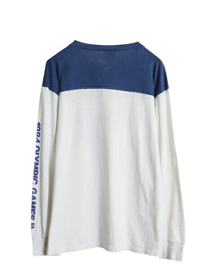 80s USA製 ロス五輪 リーバイス プリント 長袖 Tシャツ メンズ レディース L ヴィンテージ オリンピック ロンT ロングスリーブ 袖プリント
