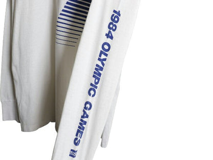 80s USA製 ロス五輪 リーバイス プリント 長袖 Tシャツ メンズ レディース L ヴィンテージ オリンピック ロンT ロングスリーブ 袖プリント