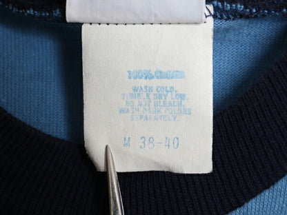 70s アディダス 3ライン トレフォイル プリント 半袖 リンガー Tシャツ メンズ M 小さめ S 程 ヴィンテージ ワンポイント シングルステッチ