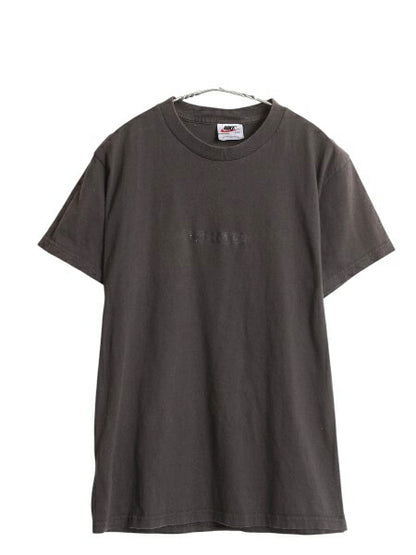 90s USA製 ナイキ ACG プリント 半袖 Tシャツ メンズ S / オールド スウッシュ ヘビーウェイト コットン ワンポイント カットソー ブラック