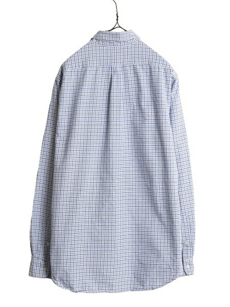 ラルフローレン チェック オックスフォード 長袖 ボタンダウン シャツ メンズ L / ポロ 長袖シャツ ワンポイント ワイシャツ マルチカラー