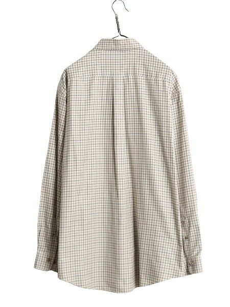 ブルックスブラザーズ チェック 長袖 ボタンダウン シャツ メンズ L Brooks Brothers ノーアイロン ワイシャツ ポケット付き マルチカラー