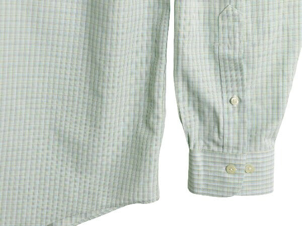 ブルックスブラザーズ チェック 長袖 ボタンダウン シャツ メンズ L Brooks Brothers ノーアイロン ワイシャツ マルチカラー ポケット付き