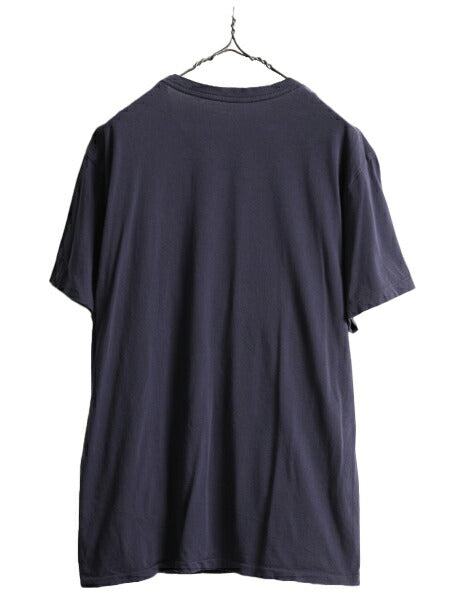 ビンテージ 加工 星条旗 ■ デニム&サプライ ラルフローレン 半袖 Tシャツ メンズ XL / 古着 POLO DENIM&SUPPLY ポロ シングルステッチ 紺