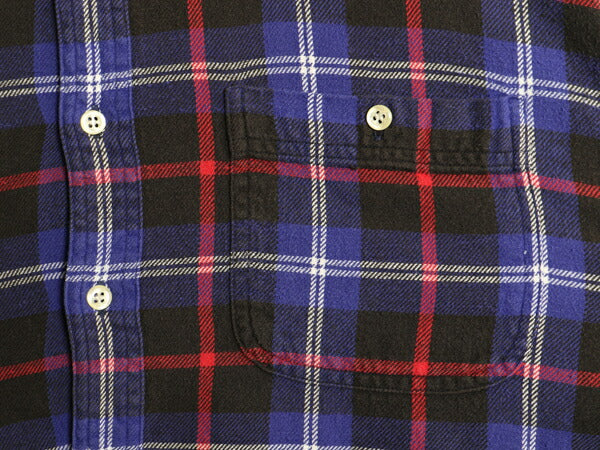 90s OLD GAP チェック ヘビー フランネル シャツ メンズ XL オールド ギャップ 長袖シャツ コットン ポケット付き ネルシャツ マルチカラー