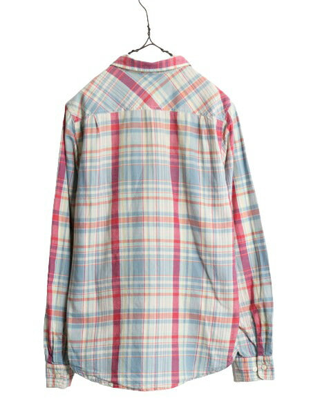 デニム&サプライ ラルフローレン マドラス チェック 長袖 シャツ メンズS / DENIM&SUPPLY ポロ 長袖シャツ ポケット付き マルチカラー 薄手