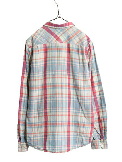 デニム&サプライ ラルフローレン マドラス チェック 長袖 シャツ メンズS / DENIM&SUPPLY ポロ 長袖シャツ ポケット付き マルチカラー 薄手