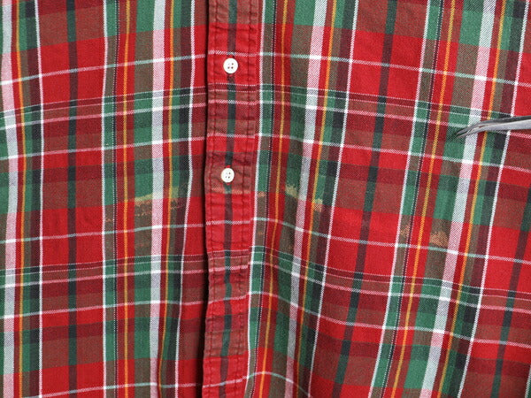 90s THE BIG SHIRT ラルフローレン チェック ボタンダウン ヘビー フランネル シャツ メンズ XL オールド ポロ ビッグシャツ 大きいサイズ