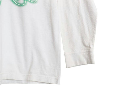 90s ワーナー タズマニアンデビル プリント 長袖 Tシャツ メンズ レディース L / オールド オフィシャル キャラクター イラスト ロンT 白