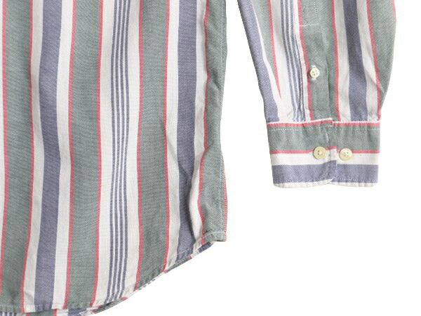 90s ドッカーズ リーバイス オックスフォード ストライプ 長袖 ボタンダウン シャツ メンズ L 90年代 オールド LEVIS DOCKERS マルチカラー