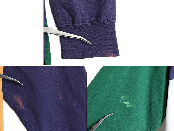 80s ■ CHAPS ラルフローレン クレイジー パターン 長袖 ラガーシャツ メンズ M / 古着 POLO 80年代 ビンテージ チャップス ポロ ラグビー