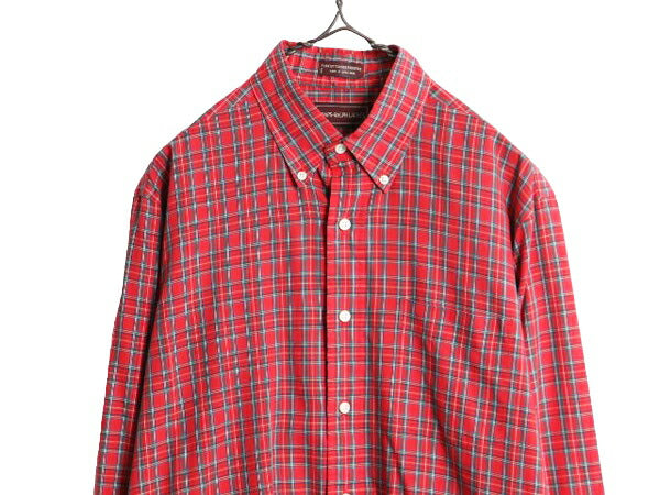 70s チャップス ラルフローレン チェック ボタンダウン シャツ メンズ M 程/ 70年代 ヴィンテージ CHAPS ポロ BD 長袖シャツ マルチカラー