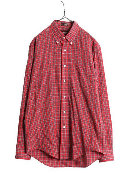 70s チャップス ラルフローレン チェック ボタンダウン シャツ メンズ M 程/ 70年代 ヴィンテージ CHAPS ポロ BD 長袖シャツ マルチカラー