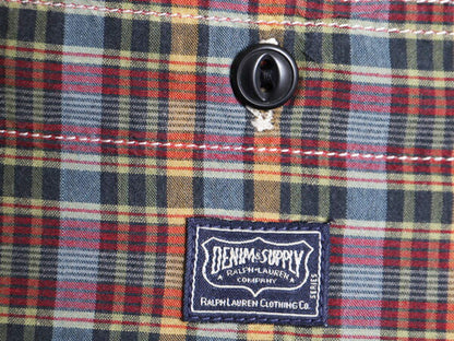 デニム&サプライ ラルフローレン チェック 長袖 シャツ メンズ M / ポロ DENIM&SUPPLY コットン マルチカラー ポケット付き オールシーズン