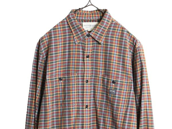 デニム&サプライ ラルフローレン チェック 長袖 シャツ メンズ M / ポロ DENIM&SUPPLY コットン マルチカラー ポケット付き オールシーズン