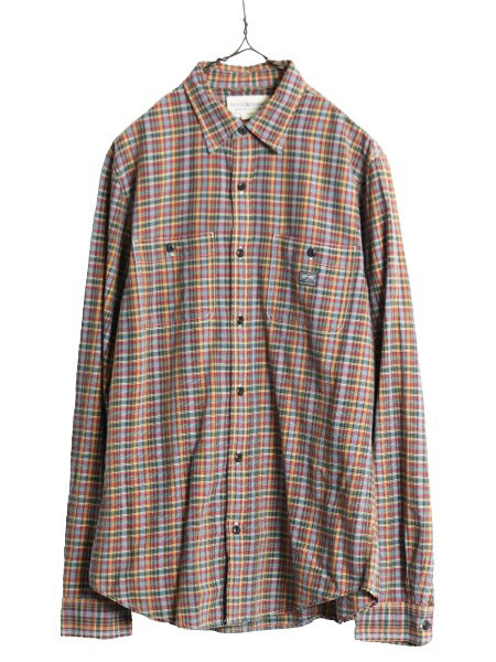 デニム&サプライ ラルフローレン チェック 長袖 シャツ メンズ M / ポロ DENIM&SUPPLY コットン マルチカラー ポケット付き オールシーズン