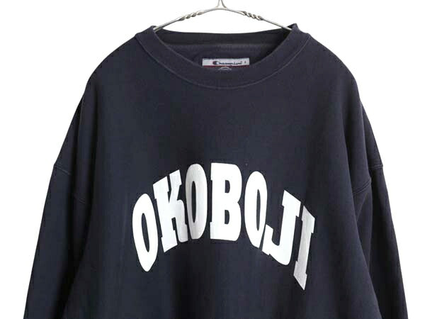 00s チャンピオン リバースウィーブ カレッジ プリント スウェット メンズ XXL / オールド トレーナー 裏起毛 ヘビーウェイト 大きいサイズ