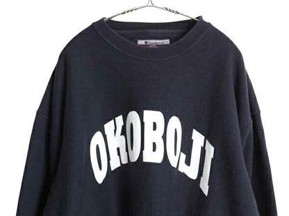 00s チャンピオン リバースウィーブ カレッジ プリント スウェット メンズ XXL / オールド トレーナー 裏起毛 ヘビーウェイト 大きいサイズ