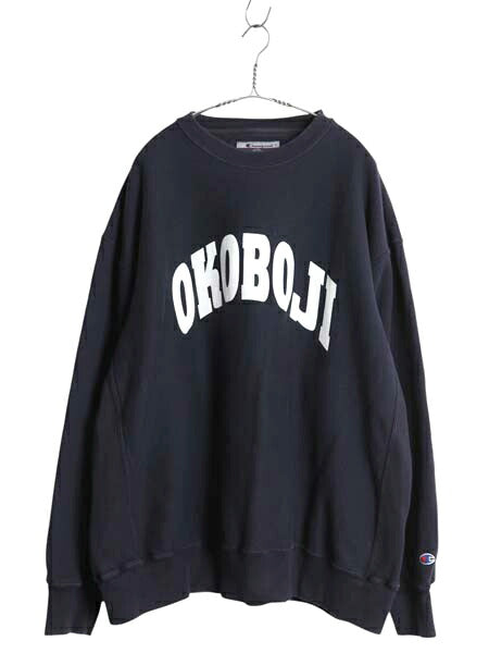 00s チャンピオン リバースウィーブ カレッジ プリント スウェット メンズ XXL / オールド トレーナー 裏起毛 ヘビーウェイト 大きいサイズ